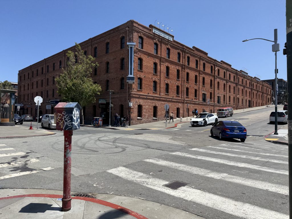 a large brick building